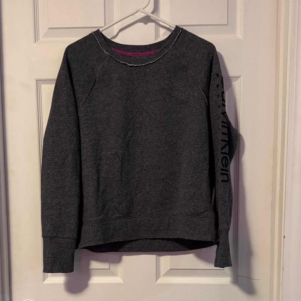 Calvin Klein Charcoal Crew Neck Sweater